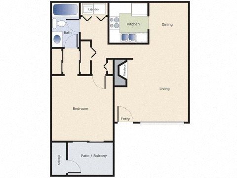 Keelers Corner Apartments Willow A Floor Plan Keelers Corner Apartments Willow A Floor Plan